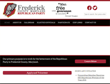 Tablet Screenshot of frederickgop.org